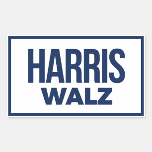 HARRIS WALZ 2024 RECHTECKIGER AUFKLEBER