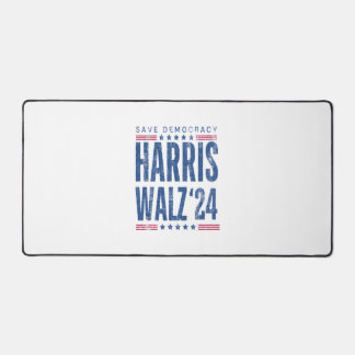 Harris Walz 2024 Rette Demokratie Schreibtischunterlage