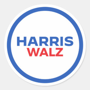 Harris Walz 2024 Runder Aufkleber