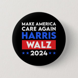 Harris Walz 2024 sorgt wieder für Amerika Button