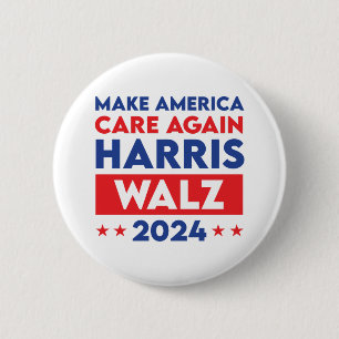Harris Walz 2024 sorgt wieder für Amerika Button