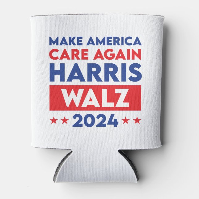 Harris Walz 2024 sorgt wieder für Amerika Dosenkühler (Vorderseite)