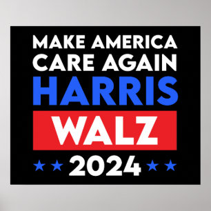 Harris Walz 2024 sorgt wieder für Amerika Poster