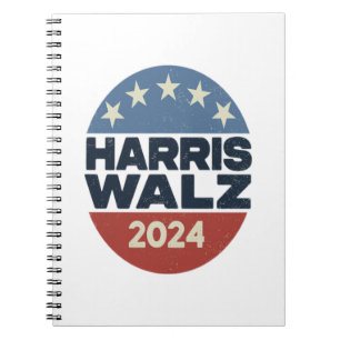 HARRIS WALZ 2024 STIMME FÜR KAMALA HARRIS TIM WALZ NOTIZBLOCK