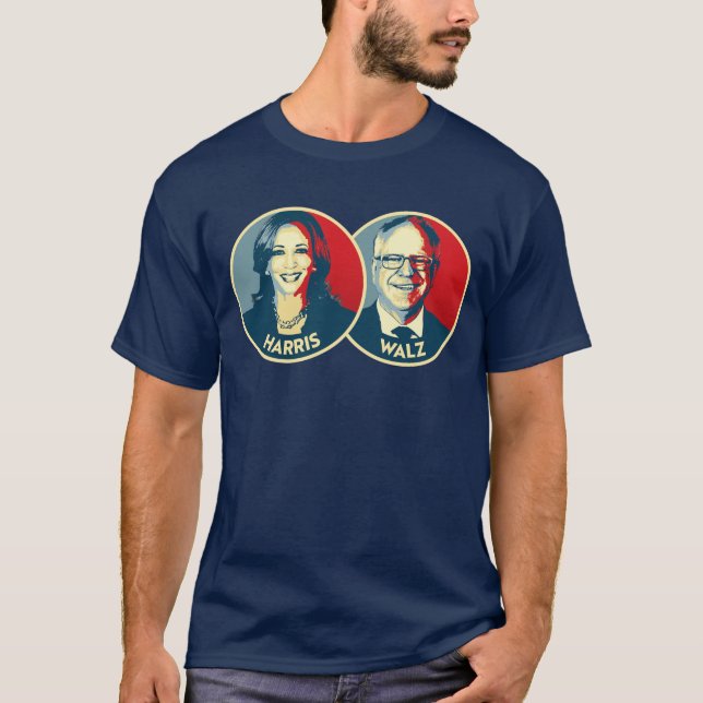 Harris Walz 2024 T-Shirt (Vorderseite)