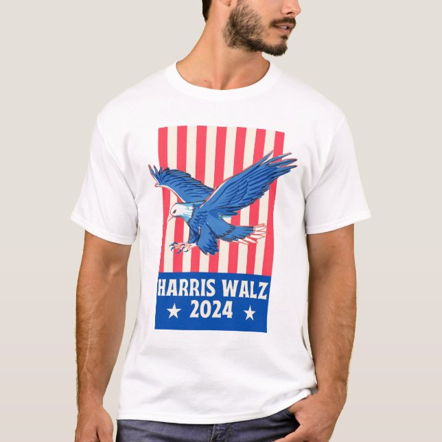 Harris Walz 2024 T-Shirt (Vorderseite)