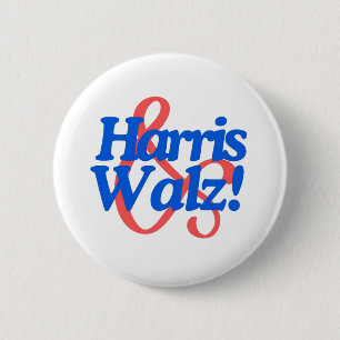 Harris Walz 2024 Ticket-Wahl Präsidentschaftswahl Button