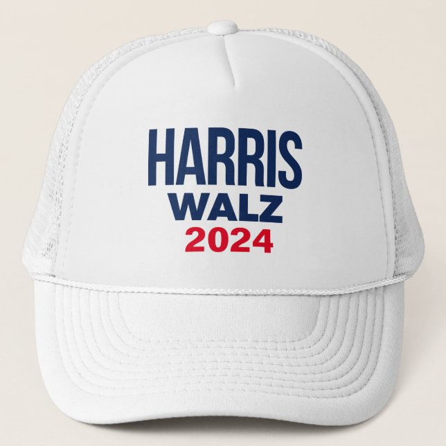 HARRIS WALZ 2024 TRUCKERKAPPE (Vorderseite)