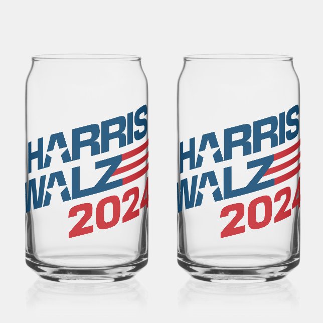 Harris Walz 2024 Wahl Dosenglas (Vorderseite)