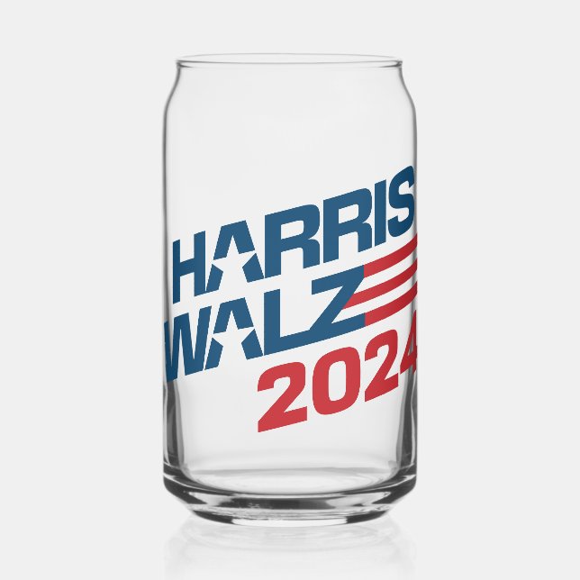 Harris Walz 2024 Wahl Dosenglas (Vorderseite)