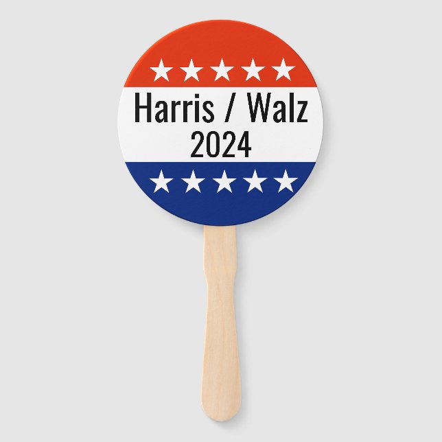 Harris Walz 2024 Wahl Fächer (Vorderseite)