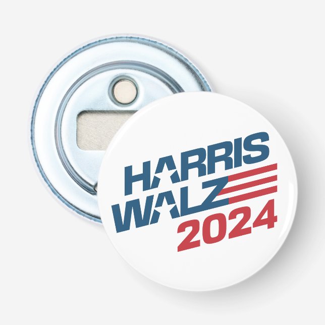 Harris Walz 2024 Wahl Flaschenöffner (Vorderseite)