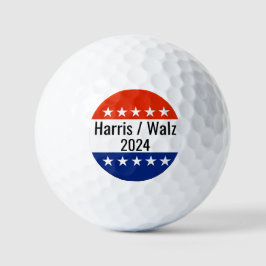 Harris Walz 2024 Wahl Golfball