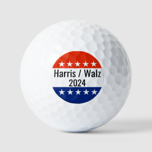 Harris Walz 2024 Wahl Golfball