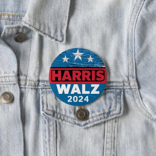 Harris Walz 2024 Wahl Kamala Harris Tim Waltz Button