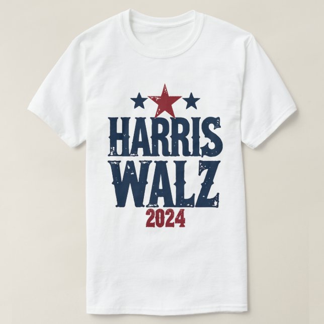 Harris Walz 2024 Wahl Kamala Harris Tim Waltz T-Shirt (Design vorne)