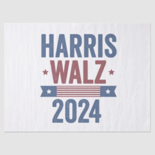Harris Walz 2024 Wahl Kamala Tim Waltz Amerika Seidenpapier