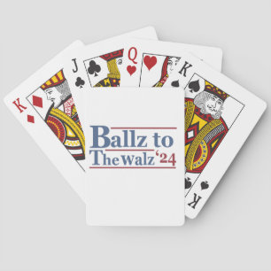 Harris Walz 2024 Wahl Kamala Tim Waltz Amerika Spielkarten