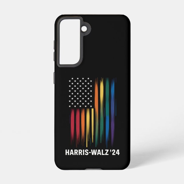 Harris Walz 2024 Wahl Kamala Tim Waltz LGBT Samsung Galaxy Hülle (Rückseite)