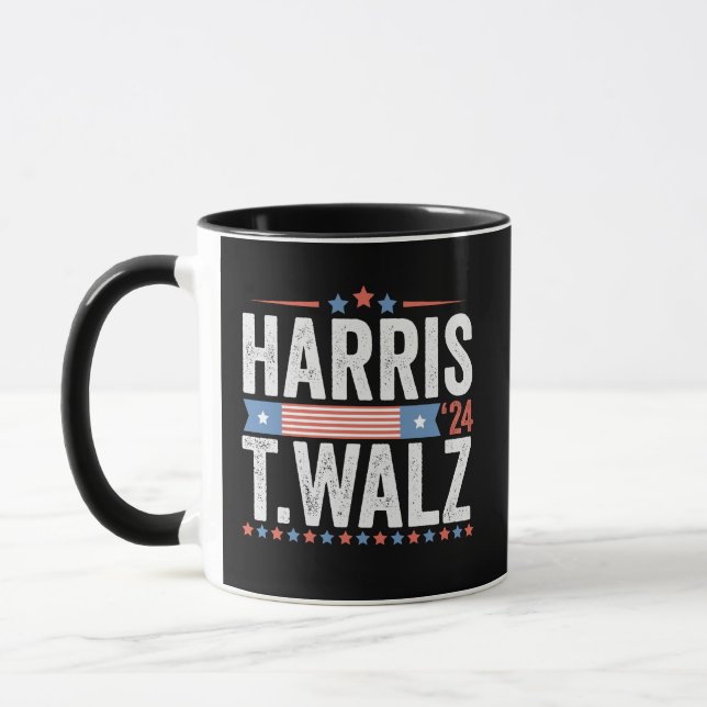 Harris Walz 2024 Wahl Kamala Tim Waltz Tasse (Links)