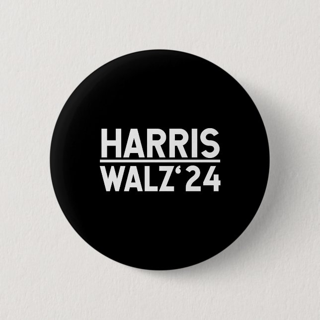 Harris-walz-2024 Wahlen Männer Frauen Kinder Harri Button (Vorderseite)