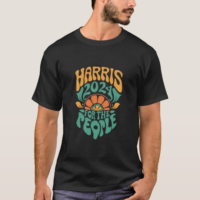 Harris Walz 2024 Wahlpräsident Kamala Harris T-Shirt (Vorderseite)