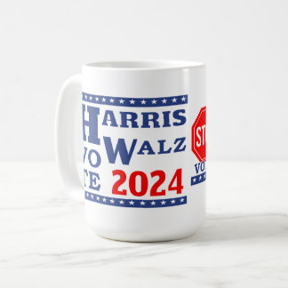 Harris Walz 2024 Wahltag Demokrat stoppt Creepy ko Kaffeetasse