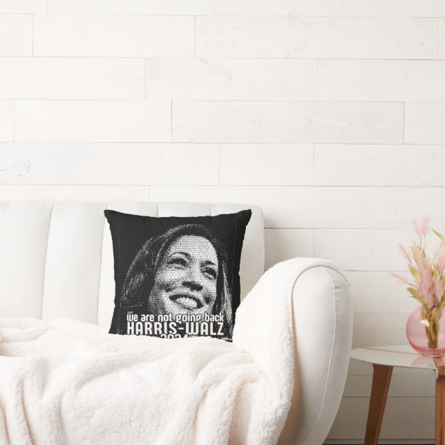 HARRIS-WALZ 2024 WERDEN WIR NICHT ZURÜCKGEHEN KISSEN (Liege)