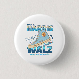 Harris Walz 2024 Wir gehen nicht zurück Sneaker Button