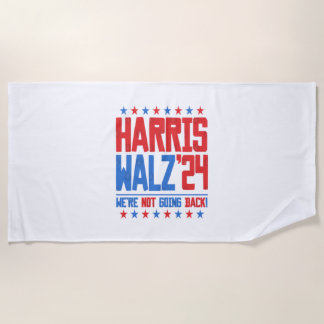 HARRIS WALZ 2024 - Wir gehen nicht zurück Strandtuch