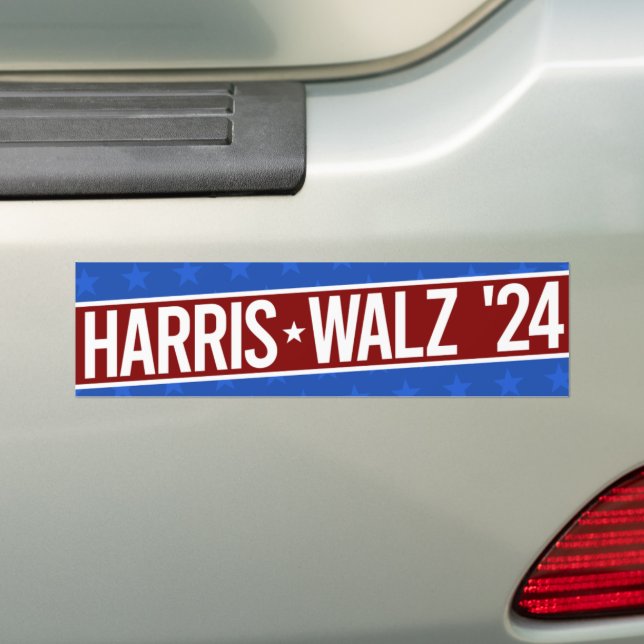Harris Walz '24 Autoaufkleber (Auf Auto)