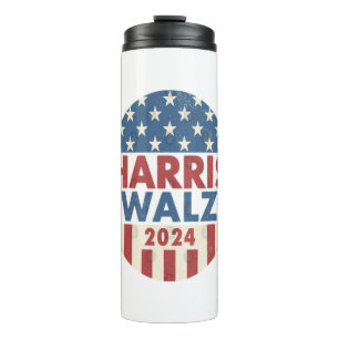 HARRIS WALZ 24 DEMOKRATIE 2024 THERMOSBECHER