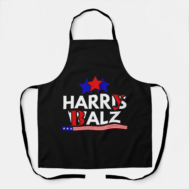 Harris Walz 24 Harry Balz 2024 Meme Democratics Schürze (Vorderseite)