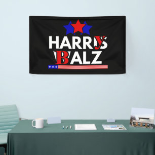 Harris Walz 24 Harry Balz 2024 Meme Demokraten Banner