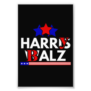 Harris Walz 24 Harry Balz 2024 Meme Demokraten Fotodruck