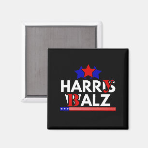 Harris Walz 24 Harry Balz 2024 Meme Demokraten Magnet