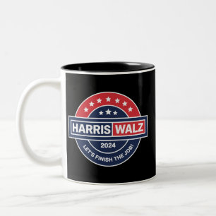 Harris Walz 24 Kamala Harris Frau Präsidentin 2024 Zweifarbige Tasse