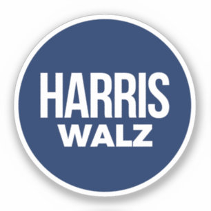 Harris Walz Aufkleber