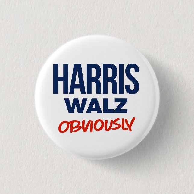 Harris Walz Button (Vorderseite)