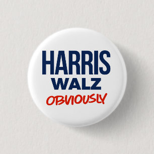 Harris Walz Button