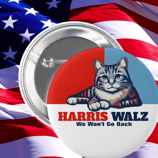 Harris Walz Campaign Button (Von Creator hochgeladen)