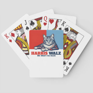 Harris Walz Campaign Spielkarten