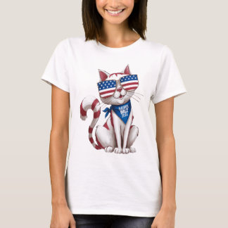 Harris Walz Childless Cat Ladys T-Shirt