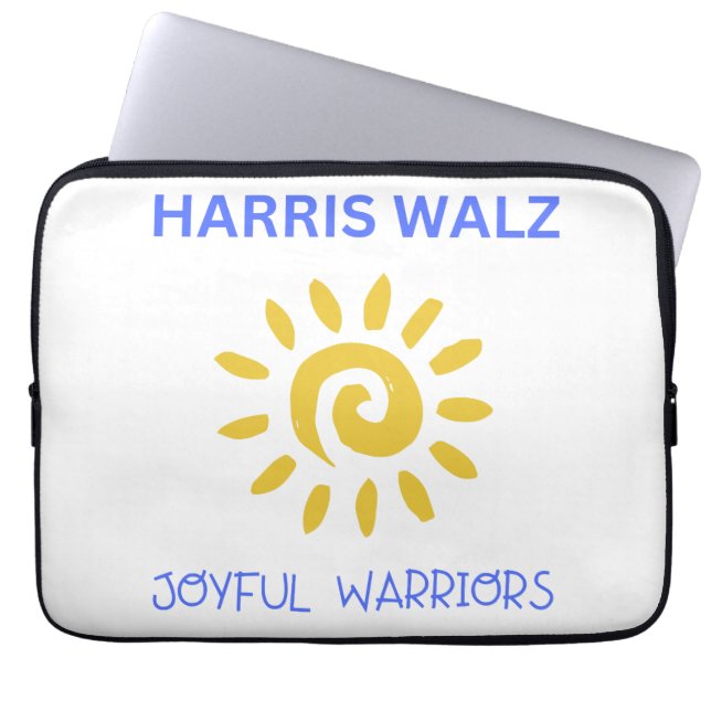 Harris Walz Coconut Tree Laptopschutzhülle (Vorderseite)