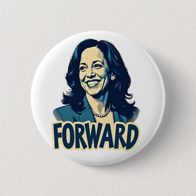 Harris Walz Election 2024 Forward Gift Button (Vorderseite)