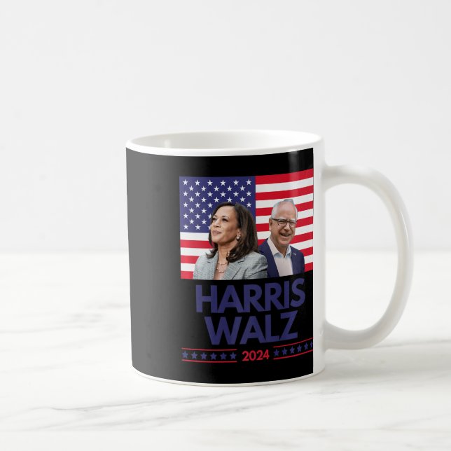 Harris Walz Election Kamala Harris Tim Waltz Ameri Kaffeetasse (Rechts)
