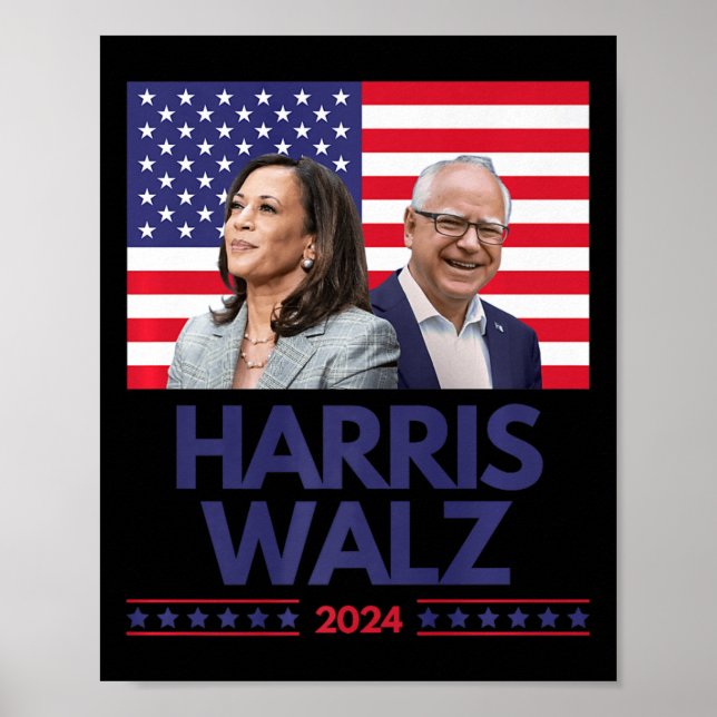 Harris Walz Election Kamala Harris Tim Waltz Ameri Poster (Vorne)