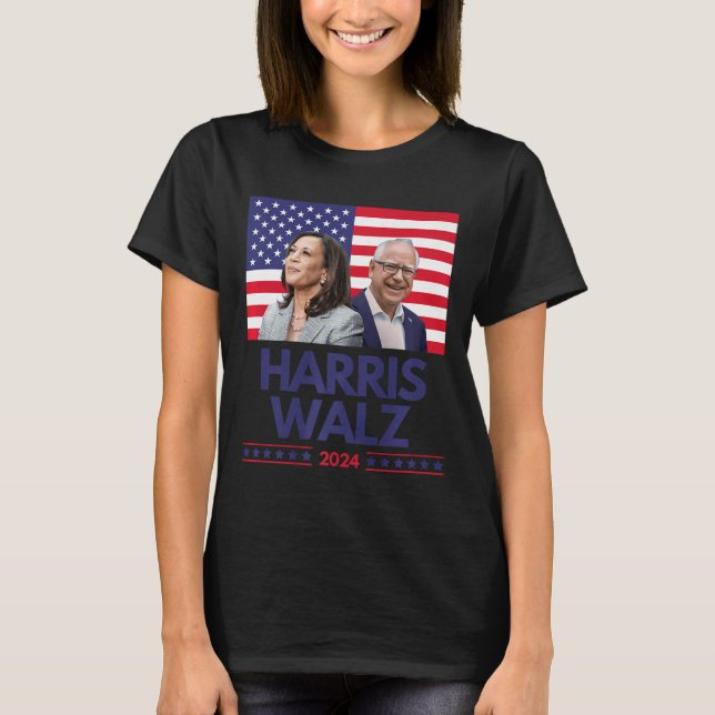 Harris Walz Election Kamala Harris Tim Waltz Ameri T-Shirt (Vorderseite)