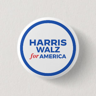 Harris Walz für Amerika 2024 Button
