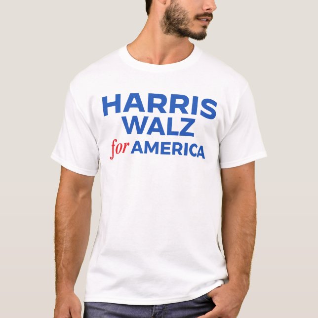 Harris Walz für Amerika T-Shirt (Vorderseite)